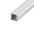 R-6 Perfil de Embutir com Aba para Fita de Led-RILL LED- ( Pintura - Anodizado ou Preto ) - Barras com 3 Metros