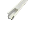 R-6 Perfil de Embutir com Aba para Fita de Led -RILL LED -( Pintura - Branco ) - Barras com 3 Metros - 25*18.5mm