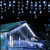 Cascata de Led 400 Leds 9,5 Metros 8 Funções de Efeitos - Fio Na Cor Branca - loja online