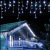 Cascata de Led 400 Leds 9,5 M ( LUZ FIXA Não PISCA ) - Fio Na Cor Branca - Rill Eletronics Iluminação & Decoração LED