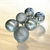 Kit 6 Bolas Natal Mista Glitter, Fosca, Lisa - 8cm - Sua decoração Moderna - Rill Eletronics Iluminação & Decoração LED