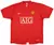 Camisa retrô do Manchester United 2010/2011, número 10, de Wayne Rooney, na cor vermelha, com logo da Nike e patrocinador AIG.