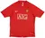 Camisa retro do Manchester United, modelo 2007/2009, com o nome de Tevez e o número 32, na cor vermelha.