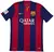 Camisa retro do Barcelona 2014/2015, com as cores azul e grená, número 11 e logo do jogador Neymar.