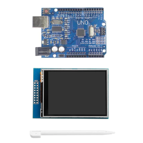 KIT ARDUINO UNO + LCD 2.4" shield TFT - comprar en línea