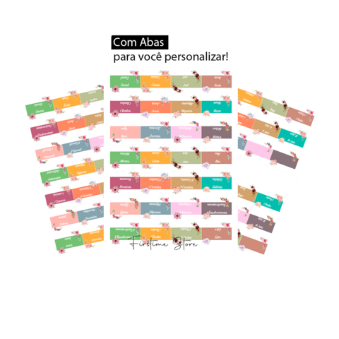 Abas Adesivas para bíblia - Organize e Facilite a Leitura Florescer