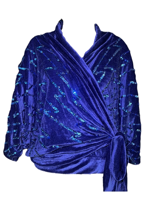 Blusa Veludo Alemão Vintage