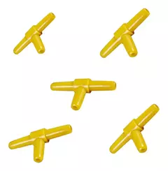 T de acuario de plastico x 5 UNIDADES