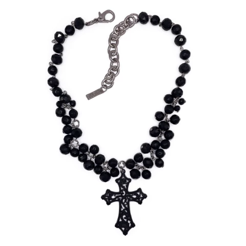 Colar black cross - comprar online