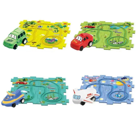 Pista de Carros Quebra-Cabeça Infantil – Monte e Acelere a Diversão! - comprar online