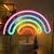 Luminária led colorido de mesa infantil