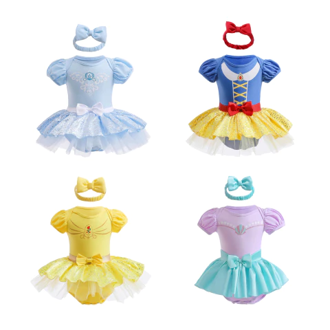 vestido princesa baby