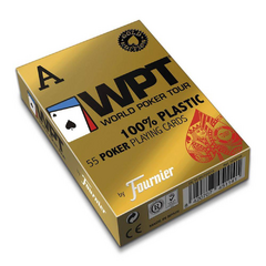 Baralho FOURNIER WPT Gold Edition Poker Jumbo 55ct Vermelho