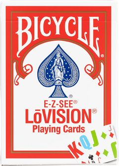 Baralho Bicycle E-Z-See Low Vision Jumbo Index vermelho - comprar online