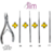 Kit 02 Instrumentais + Alicate para corte das unhas Slim - loja online