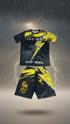 Conjunto Fa-Q Bikes Short + Remera Drop I ⚡️ en internet