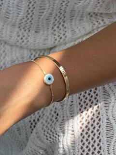 Pulseira Regulável Olho Grego Ouro - comprar online