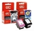 Combo Cartuchos Alternativo Gtc 122 Xl Negro Color 2050 3050