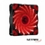 Fan Cooler 12Cm Netmak 120x120 Con 15 Leds Roja