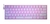 Teclado Gamer Redragon K630 Dragonborn Single Color Pink Blanco Brown Inglés