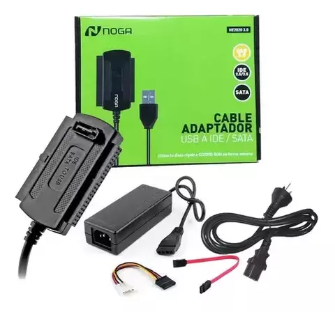 Adaptador Ide Sata Usb Discos Pc Ssd Grabadora Cd Dvd Noga