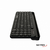 Teclado inalámbrico Bluetooth + USB 2.4Ghz Netmak NM-KB380 Negro - El Quinto Tecnología