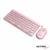 Combo kit teclado y mouse inalámbrico USB Netmak NM-KB850 Rosa en internet