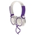 Auriculares Noga Ng-904 Stereo Blanco Y Violeta - comprar online