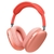 Auricular vincha Aris Noga Bluetooth inalámbrico y cableado Rosa