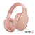 Auricular inalámbrico BT tipo Vincha Dual Netmak Volt Rosa