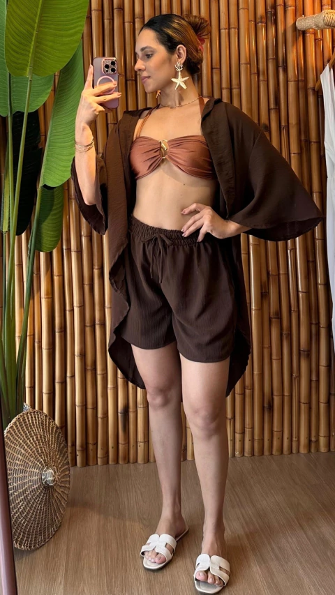 Conjunto Short e Camisa Sereia