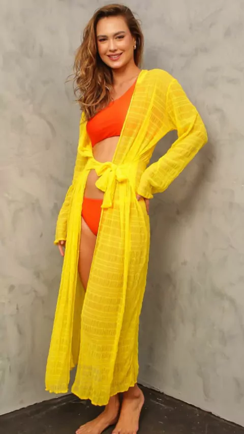 SAÍDA LONGA TULE ANARRUGA YELLOW