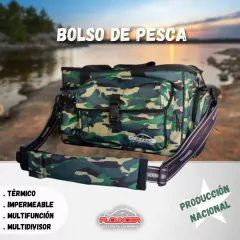 BOLSO DE PESCA TÉRMICO C/MÚLTIPLES COMPARTIMIENTOS - comprar online