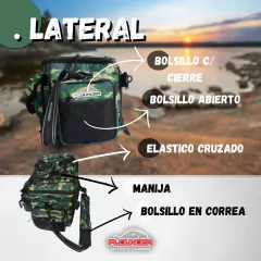 Imagen de BOLSO DE PESCA TÉRMICO C/MÚLTIPLES COMPARTIMIENTOS