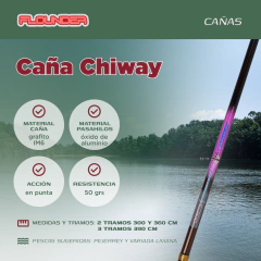 Combo CHIWAY 3m + Reel FQ 2000 - comprar online