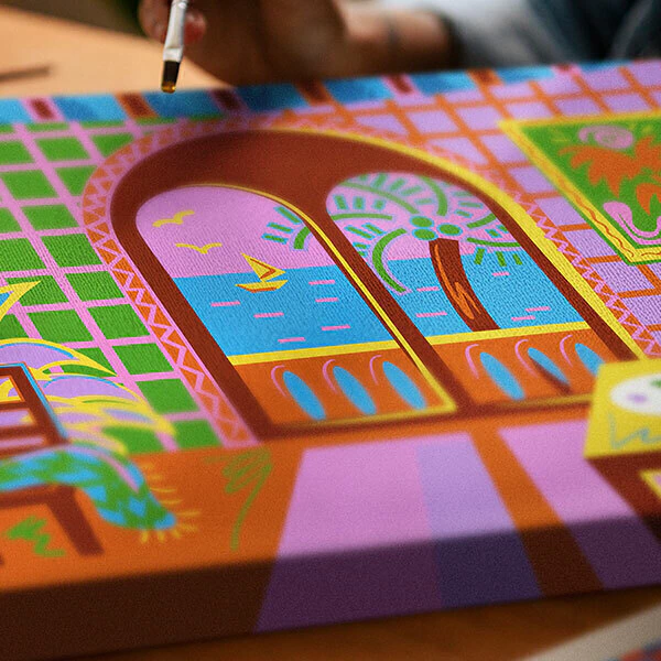 Pintura por Números 30 x 40 cm, O Mar, a Saudade e Eu secondary view