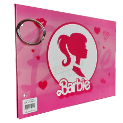 Carpeta Nº5 Dibujo Escolar 2 Tapas + Aros - Barbie CAR409