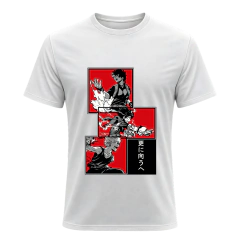 REMERA MY HERO ACADEMIA UNISEX ANIME ACCION ROJO NEGRO 123 en internet
