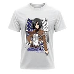 REMERA ATTACK ON TITAN MIKASA ACKERMAN ANIME UNISEX 155 en internet