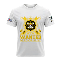 REMERA WANTED DEAD - ONE PIECE 04 en internet