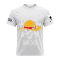 REMERA CALAVERA SOMBRERO LUFFY - ONE PIECE 03 en internet