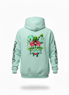 Buzo Verde Pastel Unisex Estampado Bulbasaur - Pokemon - comprar online