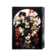 LIBRETA ANOTADOR A6 LISA - STRAY KIDS BRAZOS ABIERTOS LIB116 en internet