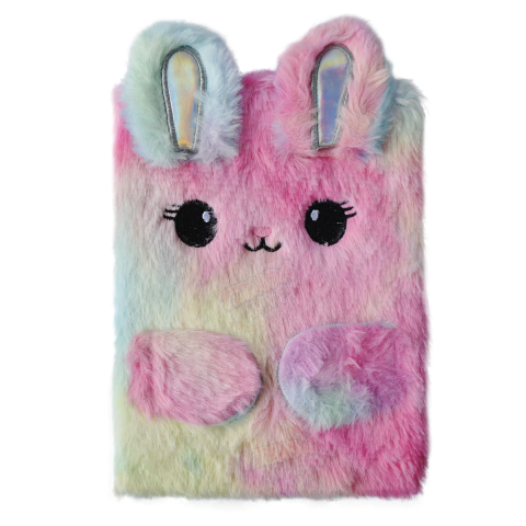 Cuaderno Libreta Anotador A5 - Conejo Pelos Arcoiris