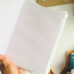 Cuaderno Libreta Anotador A5 - Gatito Blanco Orejas CUA412 - TIENDAANIME