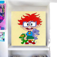 CUADRO 20 X 20 CARLITOS FINSTER - RUGRATS CUADRO04 en internet