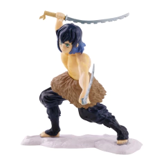 FIGURA INOSUKE SIN MASCARA BASE BLANCA 18CM - DEMON SLAYER en internet