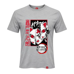REMERA TANJIRO MASCARA MITAD - DEMON SLAYER 25