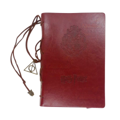 LIBRETA ANOTADOR A6 CUERO MARRON - HARRY POTTER LIB400 en internet
