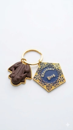 LLAVERO CHOCOLATE FROG RANA AZUL - HARRY POTTER LLAV491